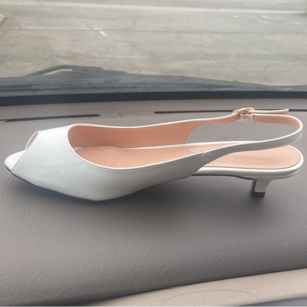 Aachcol Women Slingback pumps peep open toe kitten low heel ankle strap